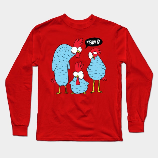 The Chicken Gang Long Sleeve T-Shirt by vexeltees